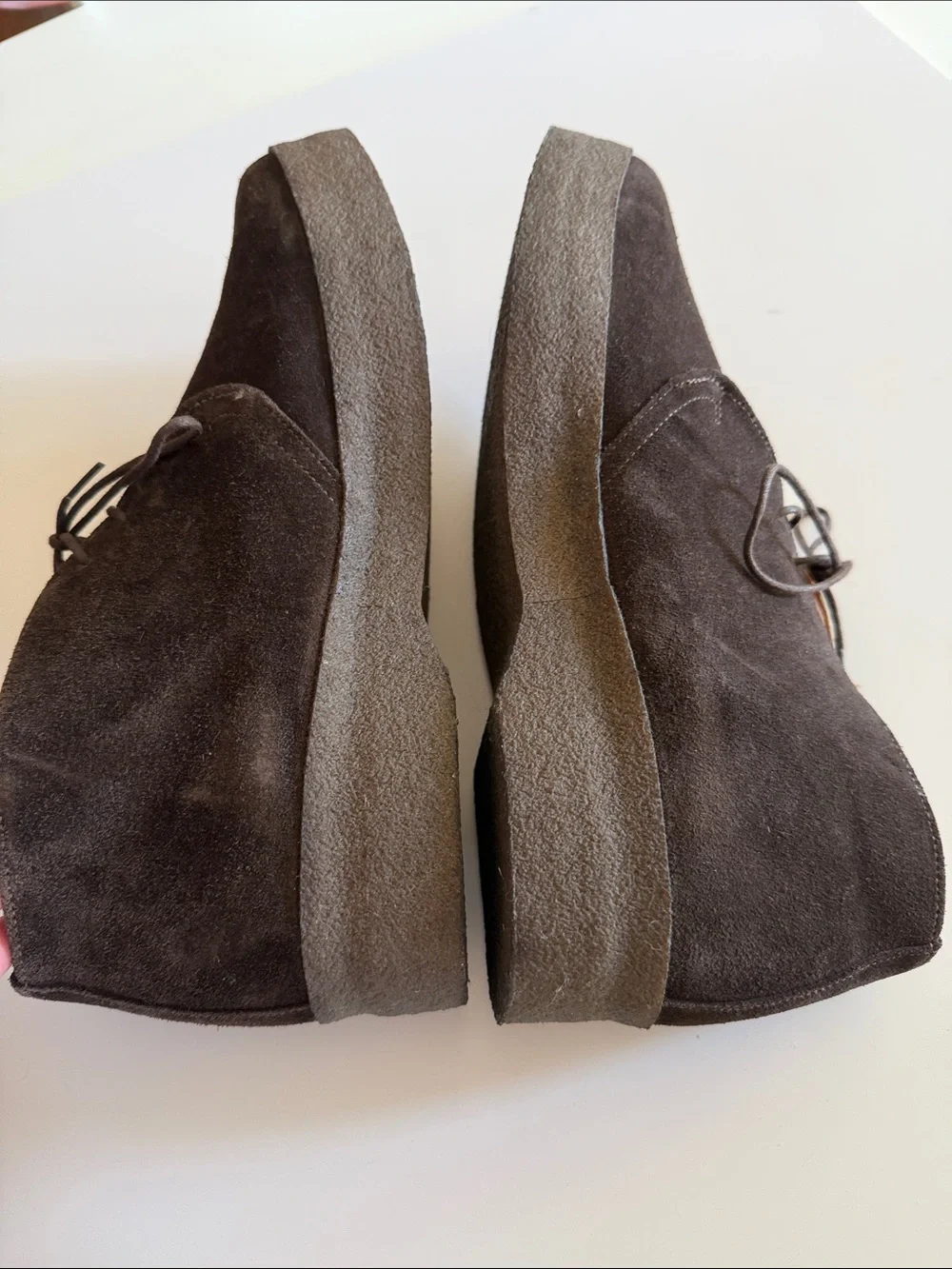 Todd Snyder X Sanders Men Dark Brown Suede Chukka Boots Sz 10. New Bag7